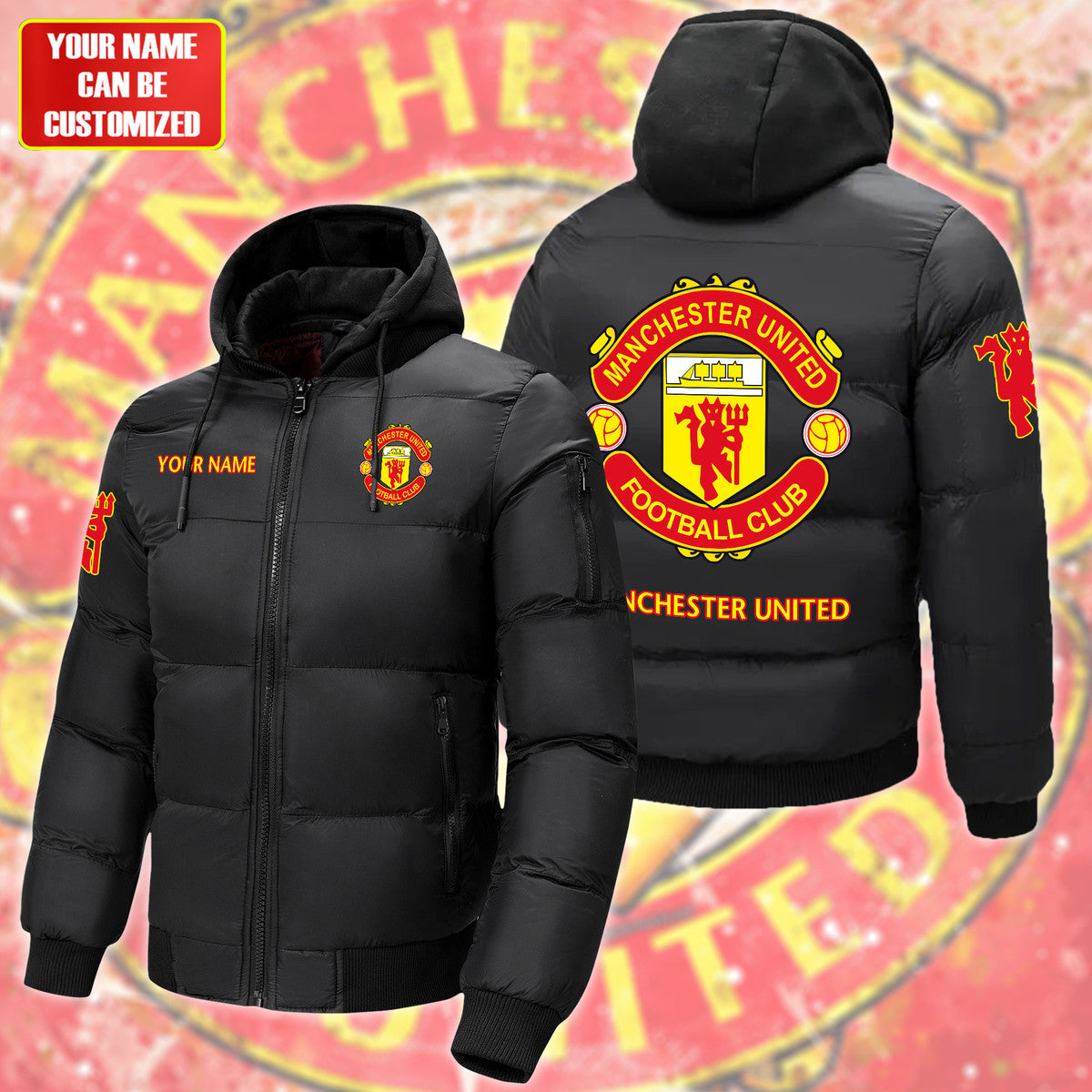 Manchester United Puffer Thermal Sport Warm Jacket S200909