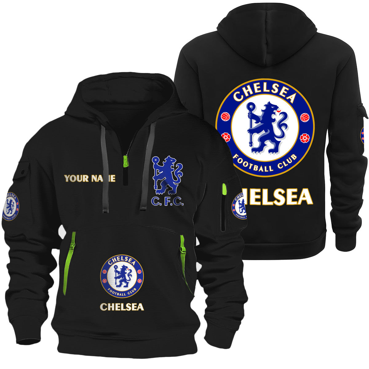 Personalized Chelsea Zip-Hoodie Cotton Jacket Q230902