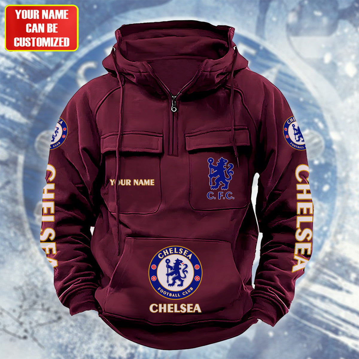 Personalized Chelsea Retro Cotton Hoodie Q230903