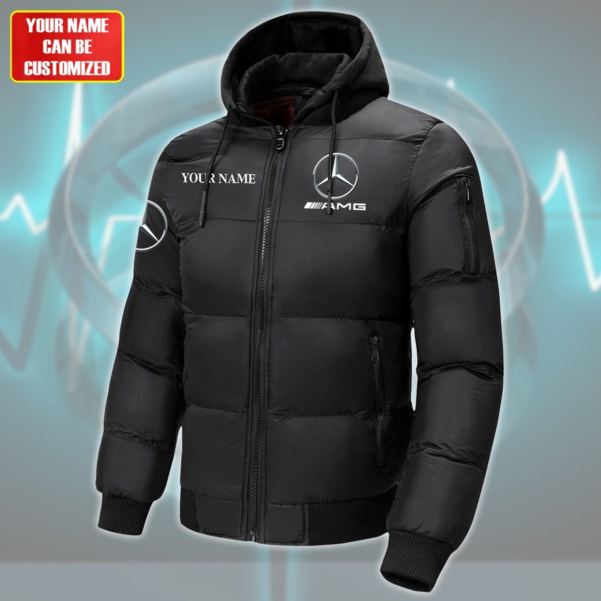 Merc AMG Puffer Thermal Sport Warm Jacket S240904