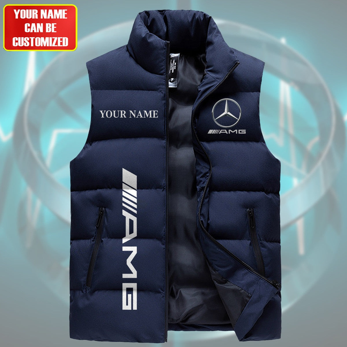 Merc AMG Sleeveless Windproof Puffer Jacket S240903