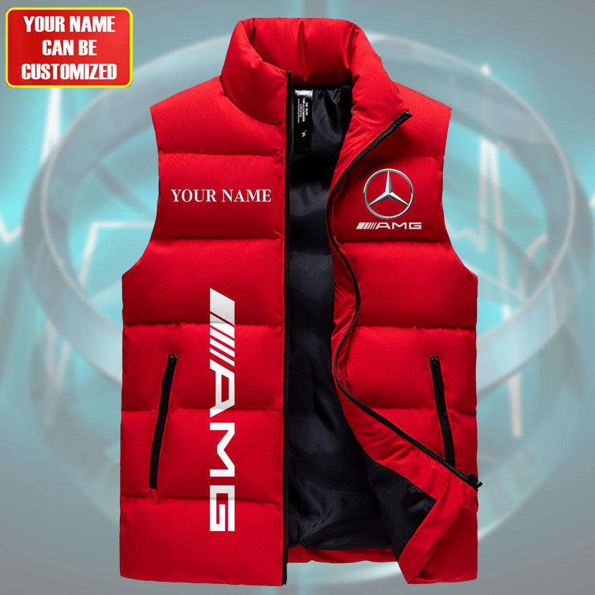 Merc AMG Sleeveless Windproof Puffer Jacket S240903