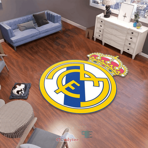 Real Madrid 3D Custom Shape Rug Q051114