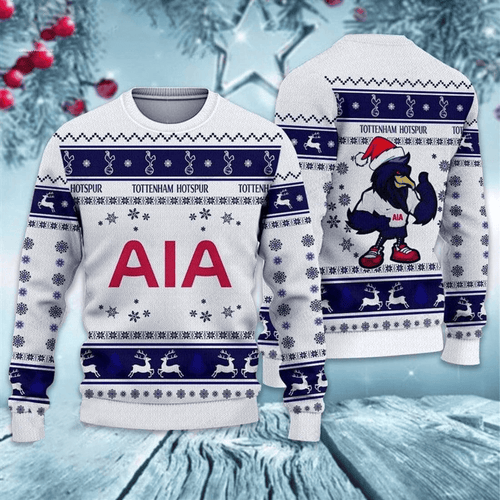 Tottenham Hotspur Ugly Christmas Sweater , Unisex Wool Sweater