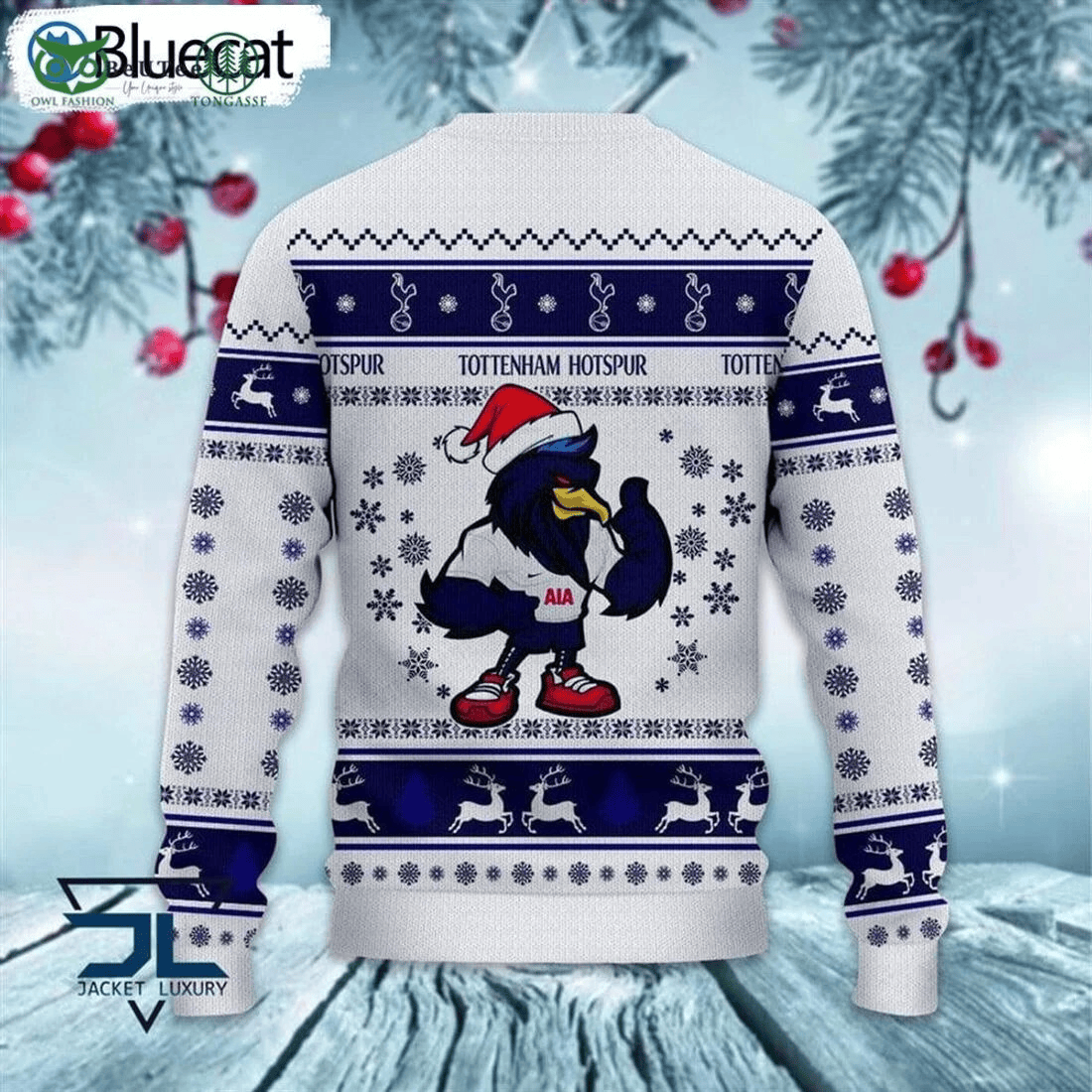 Tottenham Hotspur Ugly Christmas Sweater , Unisex Wool Sweater