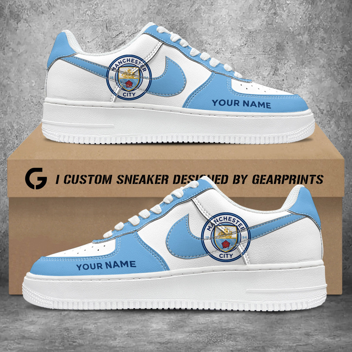 Manchester City FC NAF Custom Sneaker QB250903