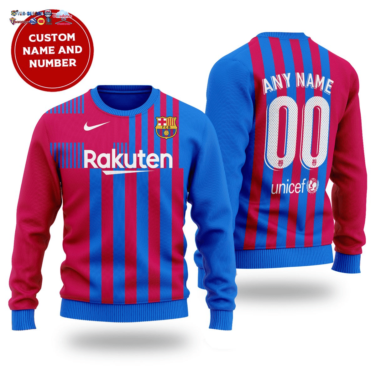 Barcelona Sweater , Unisex Wool Sweater QB240906
