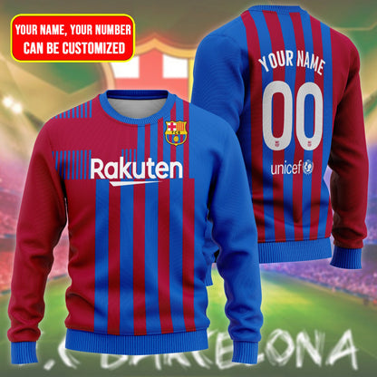 Barcelona Sweater , Unisex Wool Sweater QB240906