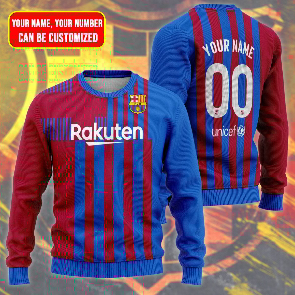 Barcelona Sweater , Unisex Wool Sweater QB240906