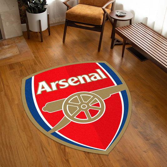 Arsenal 3D Custom Shape Rug QB240905