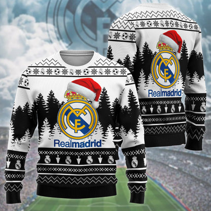 Real Madrid Ugly Christmas Sweater , Unisex Wool Sweater Q260905