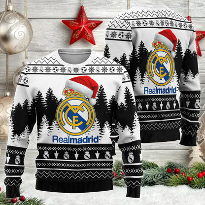 Real Madrid Ugly Christmas Sweater , Unisex Wool Sweater Q260905