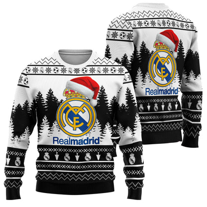 Real Madrid Ugly Christmas Sweater , Unisex Wool Sweater Q260905