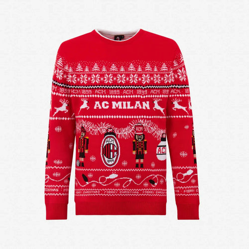 AC Milan S2 Ugly Christmas Sweater , Unisex Wool Sweater