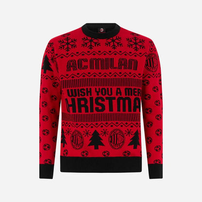 AC Milan S3 Ugly Christmas Sweater , Unisex Wool Sweater