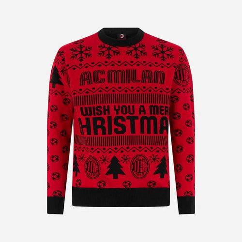 AC Milan S3 Ugly Christmas Sweater , Unisex Wool Sweater