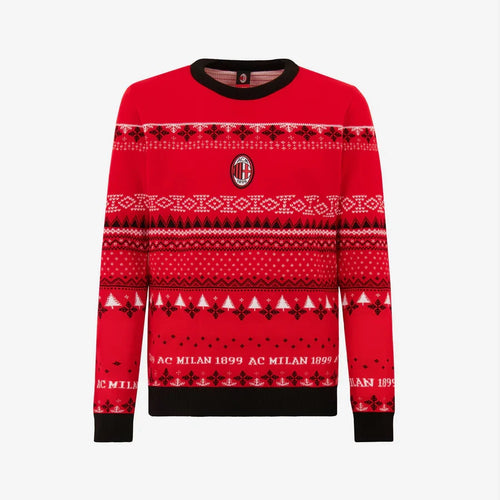 AC Milan S4 Ugly Christmas Sweater , Unisex Wool Sweater