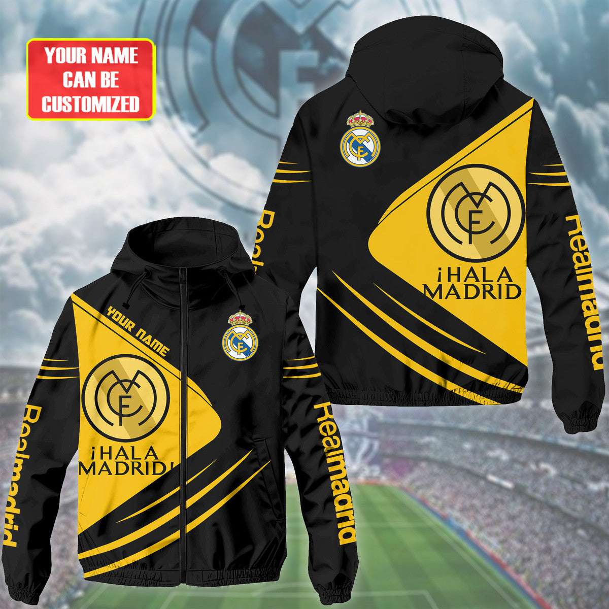 Personalized Real Madrid Windproof Rush Jacket Q270901