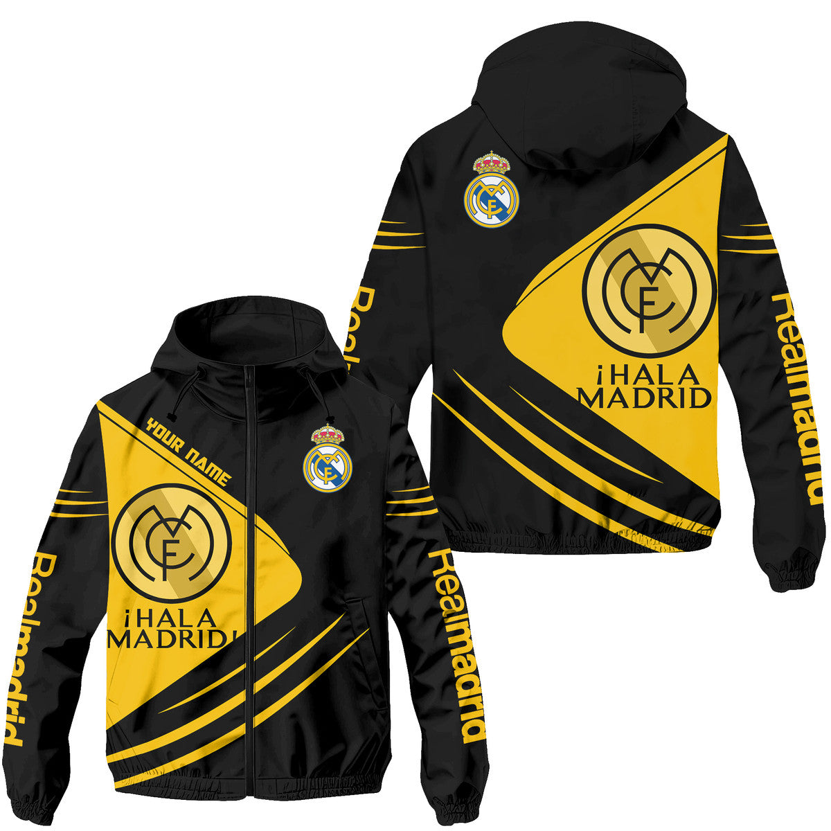 Personalized Real Madrid Windproof Rush Jacket Q270901