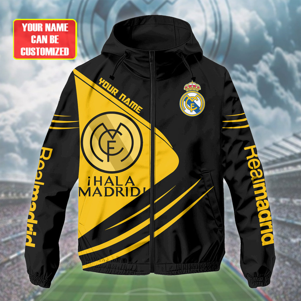 Personalized Real Madrid Windproof Rush Jacket Q270901