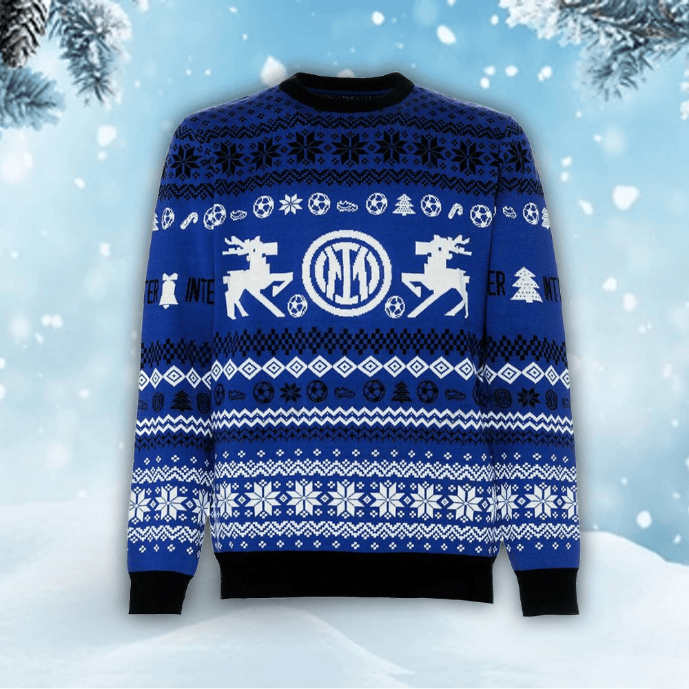 Inter Milan Q5 Ugly Christmas Sweater , Unisex Wool Sweater Q011116