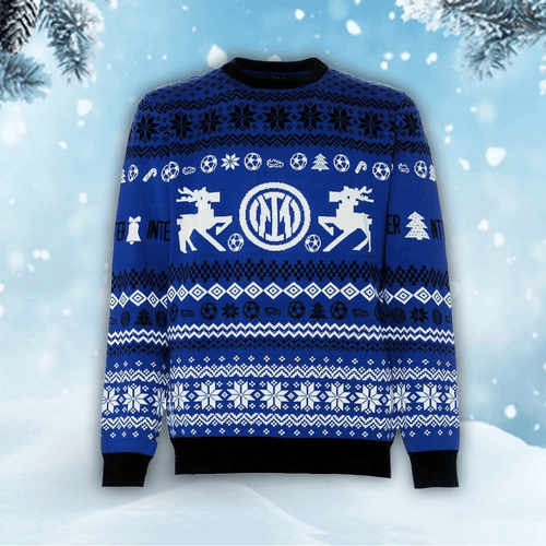 Inter Milan Q5 Ugly Christmas Sweater , Unisex Wool Sweater Q011116