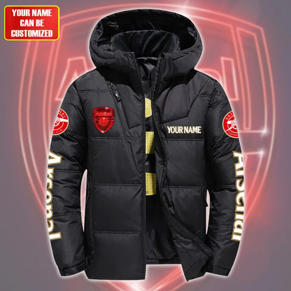 Personalized Arsenal Puffer Thermal Jacket With Hood Q300903