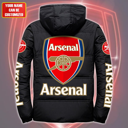 Personalized Arsenal Puffer Thermal Jacket With Hood Q300903