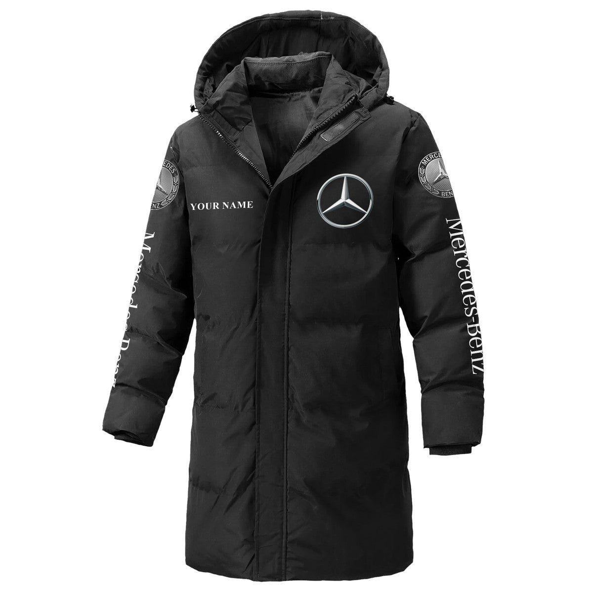 Merc Long Padded Coat , Thick And Warm , Hooded Cotton Coat QB011001