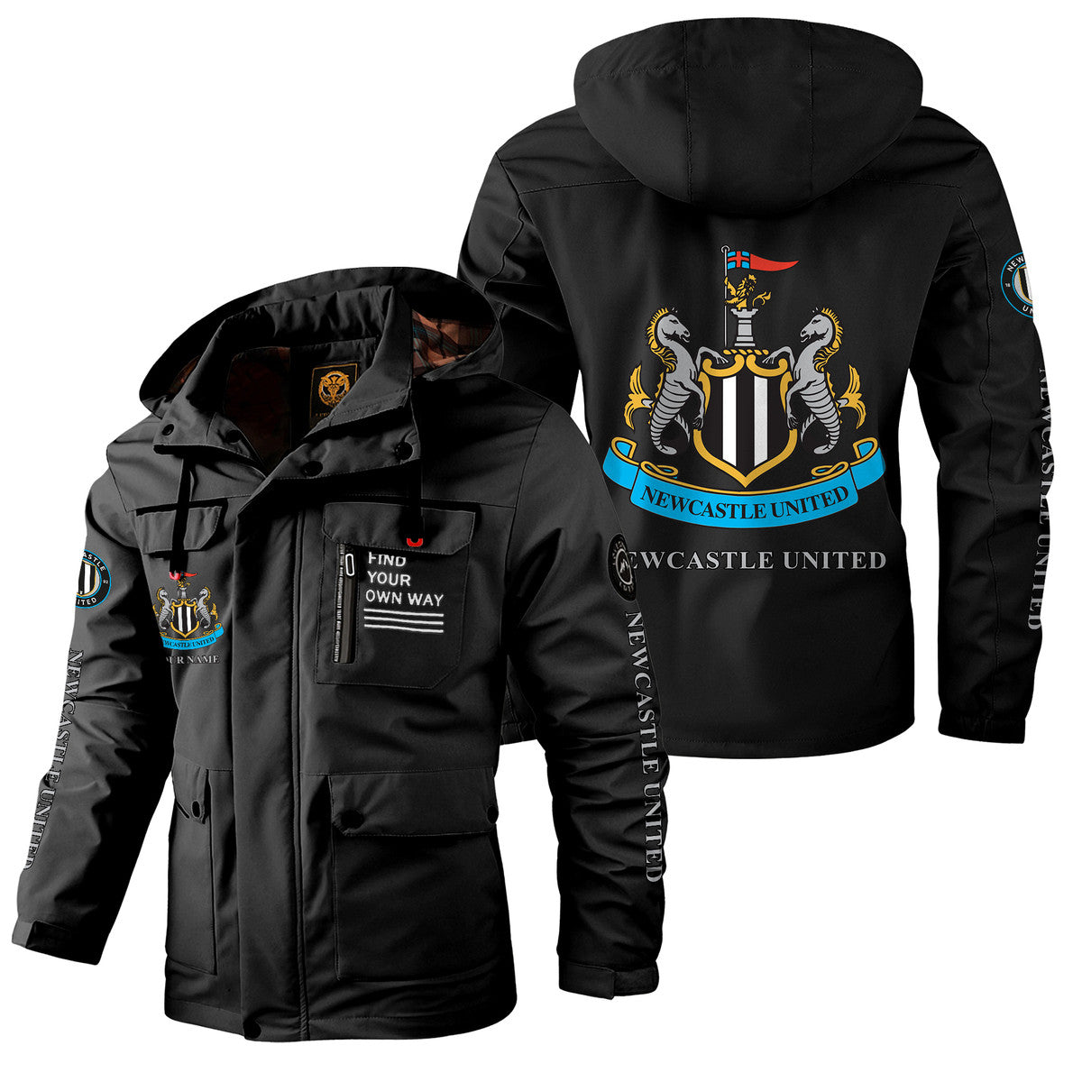Newcastle United Windbreaker Hooded Jacket S021005