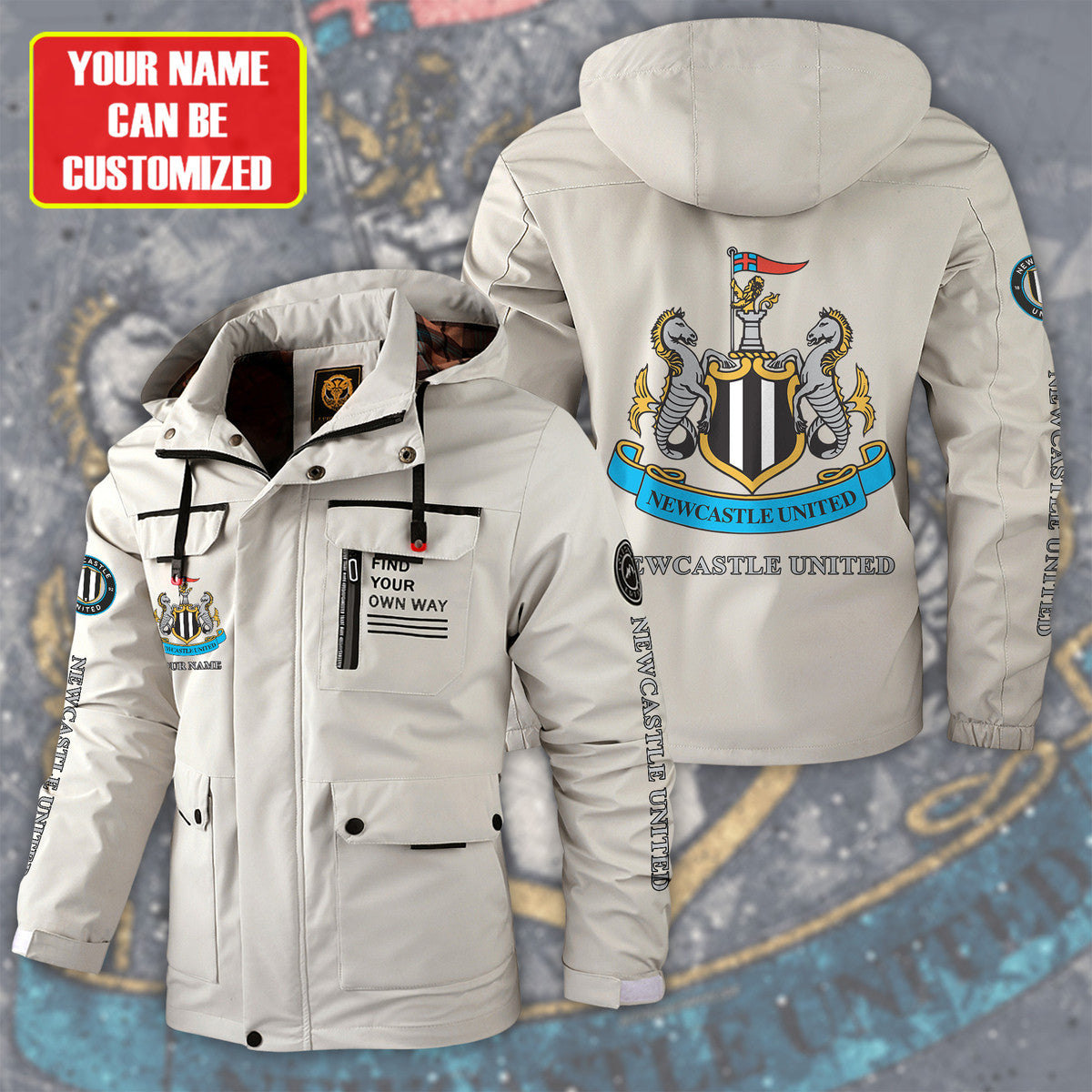 Newcastle United Windbreaker Hooded Jacket S021005