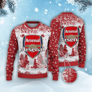 Arsenal Q8 Ugly Christmas Sweater , Unisex Wool Sweater