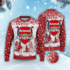 Arsenal Q8 Ugly Christmas Sweater , Unisex Wool Sweater