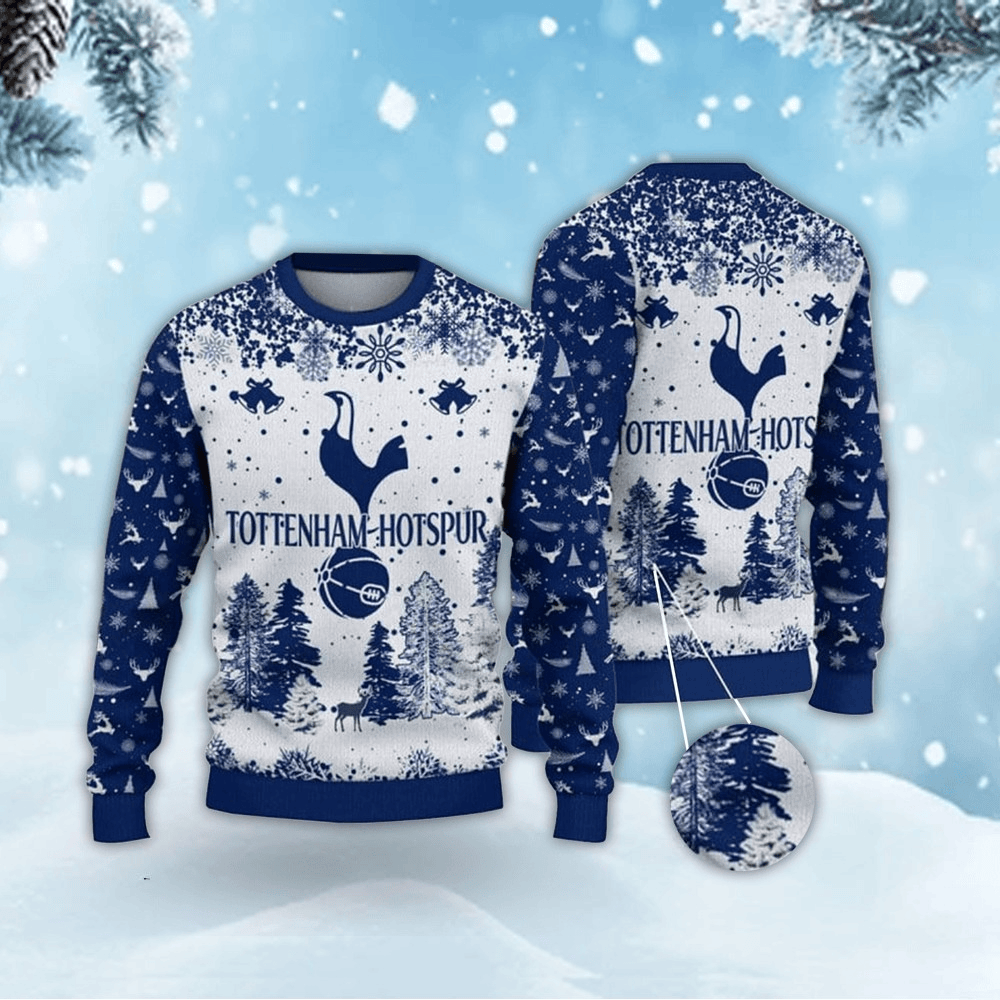 Tottenham Hotspur Q2 Ugly Christmas Sweater , Unisex Wool Sweater