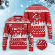 Arsenal Q9 Ugly Christmas Sweater , Unisex Wool Sweater