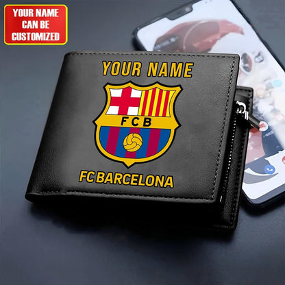 Personalized Barça Leather Wallet Q200806