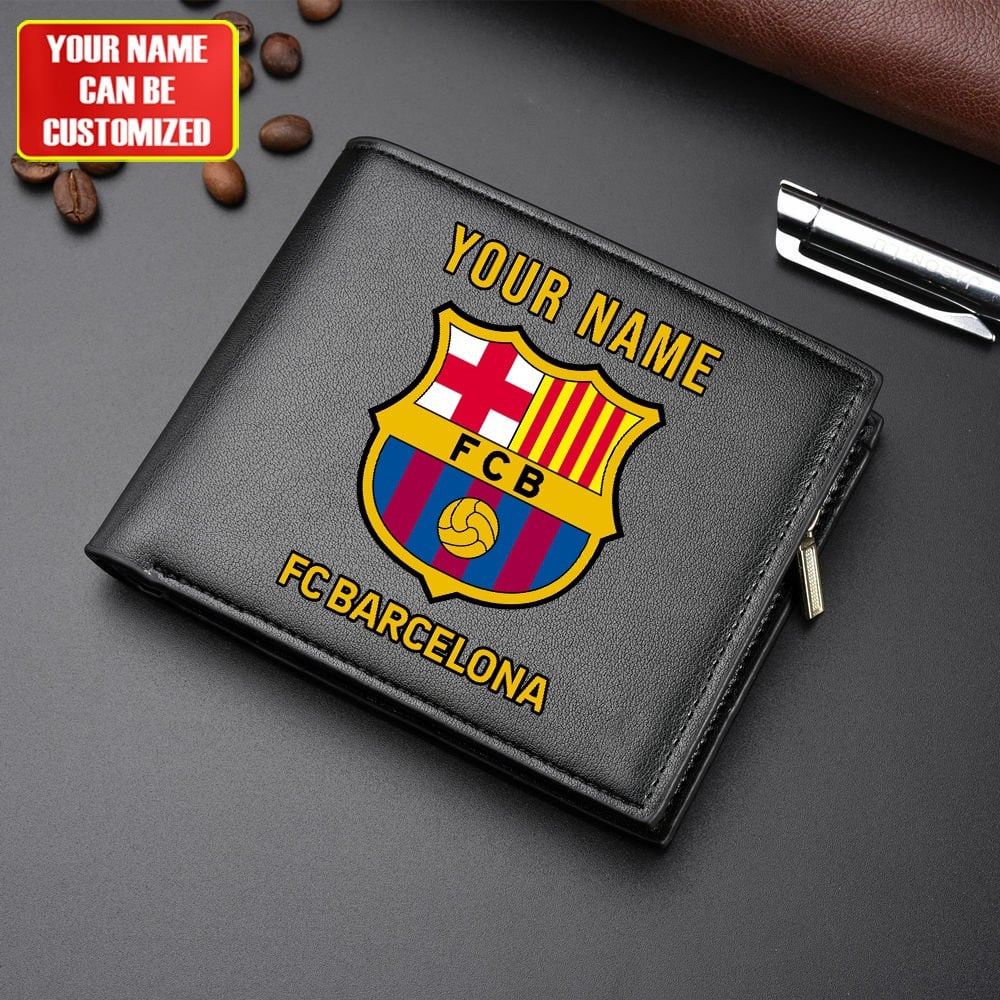 Personalized Barça Leather Wallet Q200806