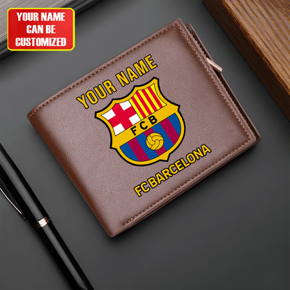 Personalized Barça Leather Wallet Q200806