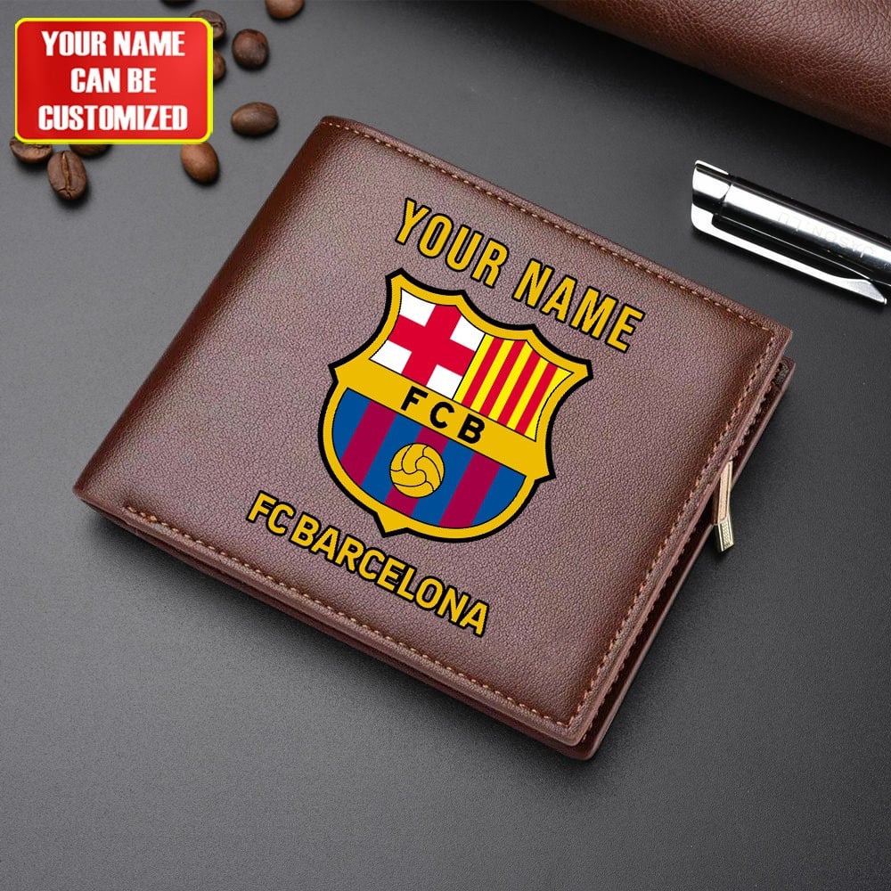 Personalized Barça Leather Wallet Q200806