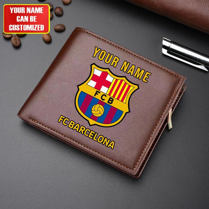 Personalized Barça Leather Wallet Q200806