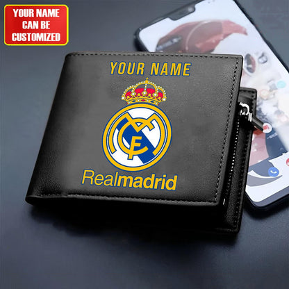 Personalized Real Madrid Leather Wallet Q200807
