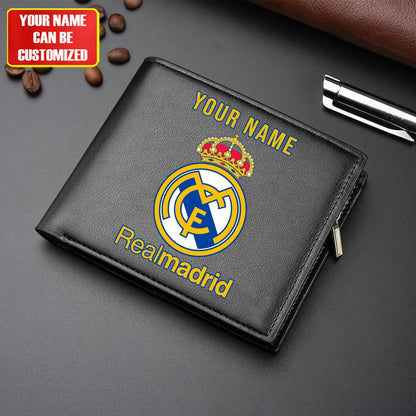 Personalized Real Madrid Leather Wallet Q200807
