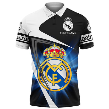 Personalized Real Madrid 3D Full Printing Set , Real Madrid Shirt , Hoodie , Short , Polo ,hawaii Q041003