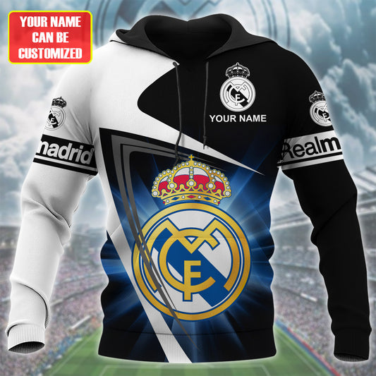 Personalized Real Madrid 3D Full Printing Set , Real Madrid Shirt , Hoodie , Short , Polo ,hawaii Q041003
