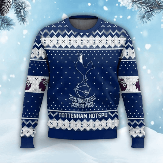 Tottenham Hotspur Q5 Ugly Christmas Sweater , Unisex Wool Sweater