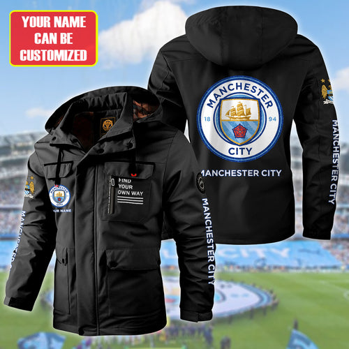 Manchester City Windbreaker Hooded Jacket Q041002