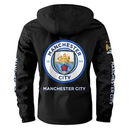 Manchester City Windbreaker Hooded Jacket Q041002