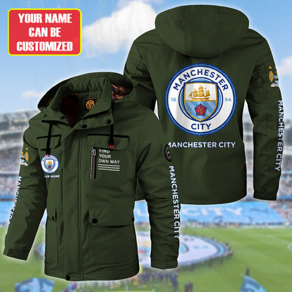 Manchester City Windbreaker Hooded Jacket Q041002