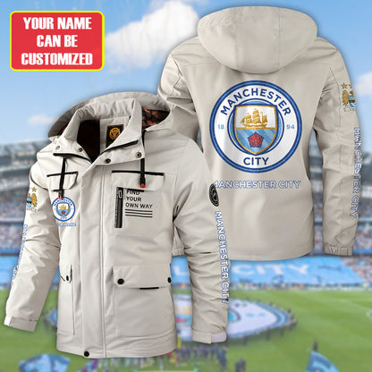 Manchester City Windbreaker Hooded Jacket Q041002