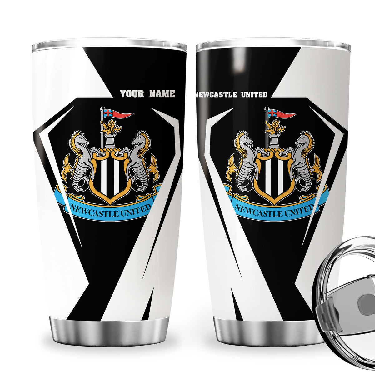 Personalized Name Newcastle United Stainless Tumbler 20oz 30oz Cup Q031001